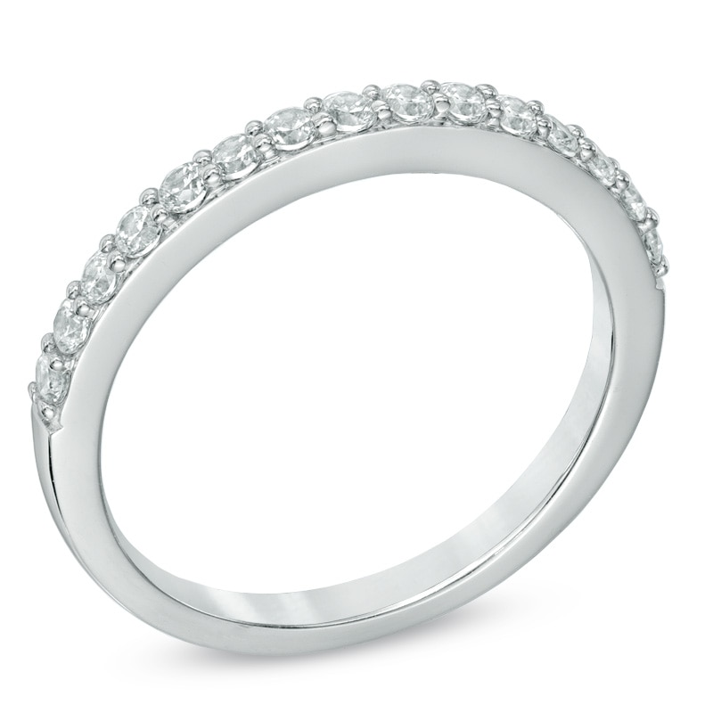 Main Image 2 of Celebration Lux® 3/8 CT. T.W. Certified Diamond Anniversary Band in 14K White Gold (I/SI2)