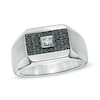 Thumbnail Image 1 of 1/4 CT. T.W. Enhanced Black and White Diamond Ring in Sterling Silver