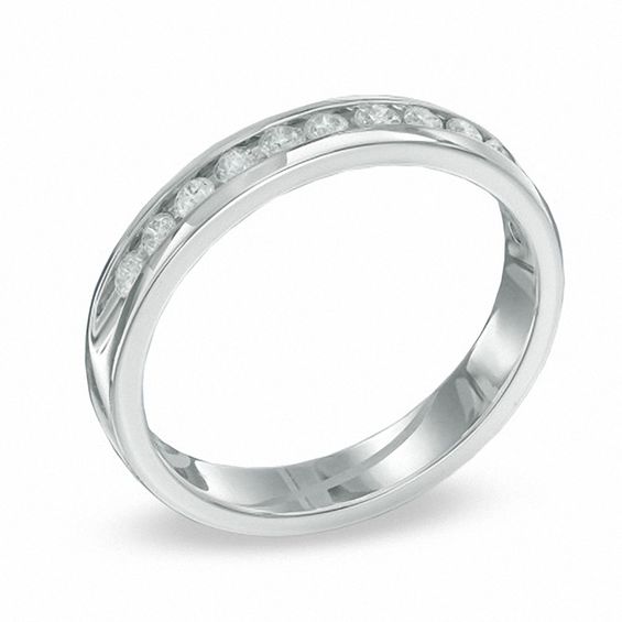 3/8 CT. T.w. Diamond Anniversary Band in Sterling Silver