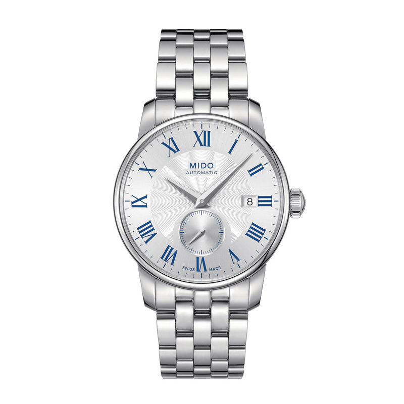 Men's MIDO® Baroncelli II Automatic Watch with Silver-Tone Dial (Model: M8600.4.21.1)