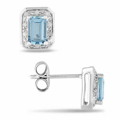 blue zircon aquamarine emerald peridot gemstone earrings solid sterling silver 