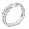 Thumbnail Image 2 of Celebration Lux® 3/8 CT. T.W. Certified Diamond Twist Contour Wedding Band in 14K White Gold (I/SI2)