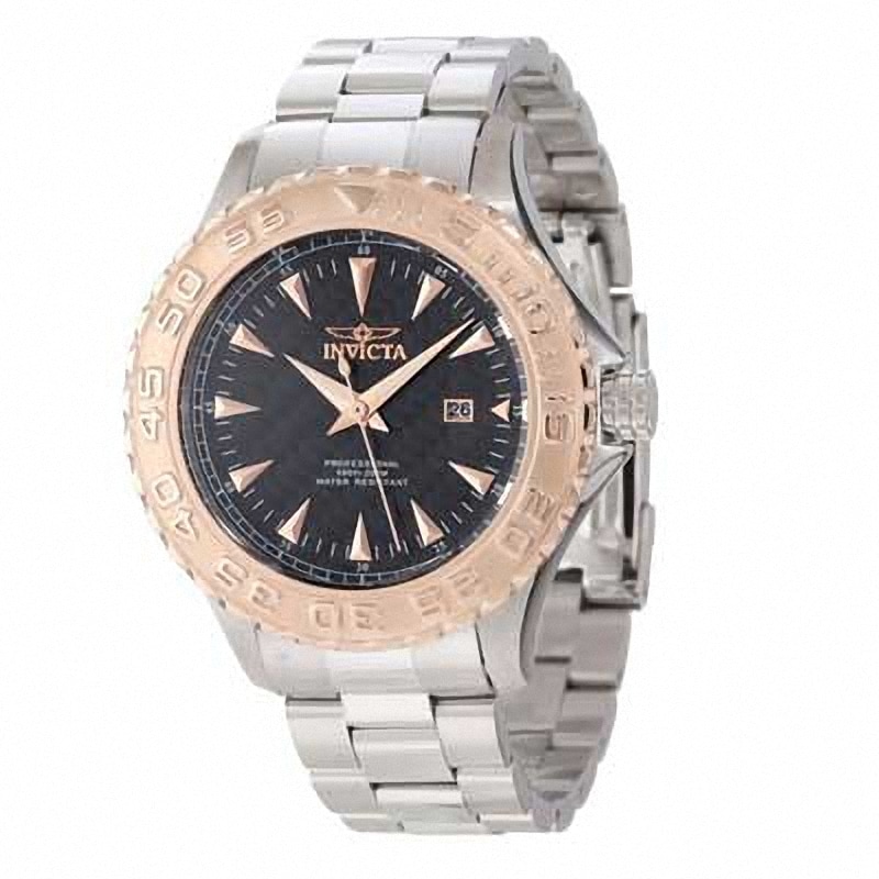 Main Image 1 of Men's Invicta Pro Diver Two-Tone Watch with Black Dial (Model: 12557)