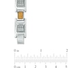 Thumbnail Image 3 of 3/4 CT. T.W. Diamond Cable Bracelet in Two-Tone Stainless Steel - 8.5"