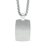 Thumbnail Image 2 of Men's Diamond Accent Dog Tag Pendant in Two-Tone Stainless Steel - 24"