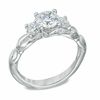 Thumbnail Image 1 of Celebration Ideal 1 CT. T.W. Diamond Three Stone Engagement Ring in 14K White Gold (J/I1)