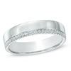 Thumbnail Image 1 of Diamond Accent Edged Anniversary Band in 10K White Gold