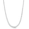 Thumbnail Image 1 of 4 CT. T.W. Composite Diamond Cluster Necklace in 10K White Gold