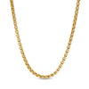 Thumbnail Image 1 of Men's 3.75mm Signature Tag Box Chain Necklace in Yellow IP Stainless Steel - 30"