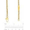 Thumbnail Image 1 of Men's 3.75mm Signature Tag Box Chain Necklace in Yellow IP Stainless Steel - 30"