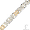 Thumbnail Image 0 of Men's 1 CT. T.W. Diamond Bracelet in Two-Tone Stainless Steel - 8.5"