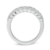 Thumbnail Image 2 of Vera Wang Love Collection Blue Sapphire and 1/5 CT. T.W. Diamond Anniversary Band in 14K White Gold