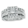 Thumbnail Image 1 of 1 CT. T.W. Princess-Cut Diamond Frame Engagement Ring in 14K White Gold