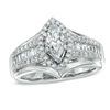 Thumbnail Image 1 of 1 CT. T.W. Marquise Diamond Engagement Ring in 14K White Gold
