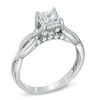 Thumbnail Image 2 of 1 CT. T.W. Princess-Cut Diamond Twist Shank Engagement Ring in 14K White Gold (J/I3)