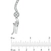 Thumbnail Image 1 of 1/4 CT. T.W. Diamond Cluster Station Bracelet in 10K White Gold