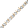Thumbnail Image 1 of 3/8 CT. T.W. Diamond "S" Line Bracelet in 10K Gold