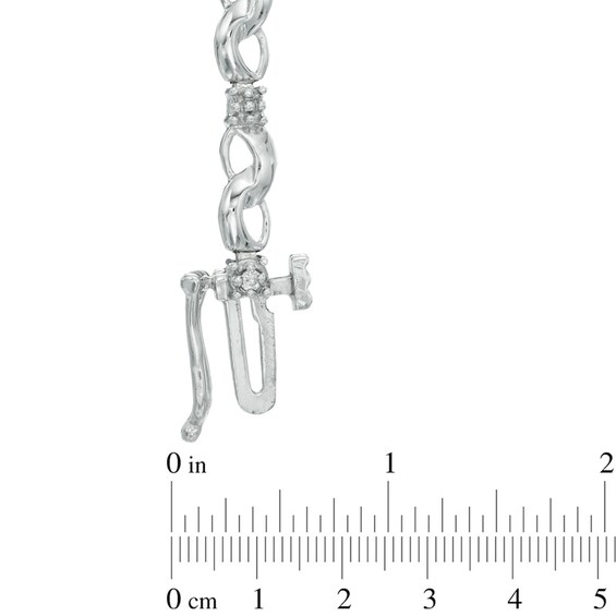 1/10 CT. T.w. Diamond Infinity Bracelet in 10K White Gold