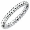 Thumbnail Image 1 of Stackable Expressions™ 2.0mm Beaded Ring in Sterling Silver