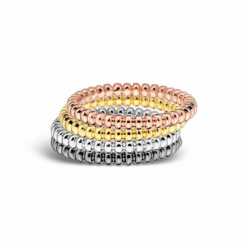 Main Image 2 of Stackable Expressions™ 2.0mm Beaded Ring in Sterling Silver