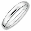 Thumbnail Image 0 of Stackable Expressions™ 3.0mm Rounded Polished Ring in Sterling Silver