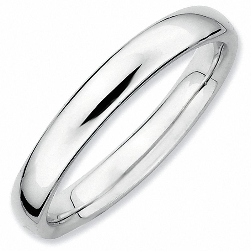 Stackable Expressions™ 3.0mm Rounded Polished Ring in Sterling Silver