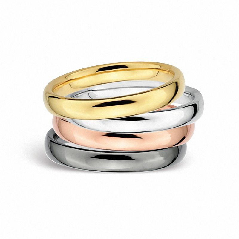 Main Image 2 of Stackable Expressions™ 3.0mm Rounded Polished Ring in Sterling Silver