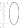 Thumbnail Image 1 of 1 CT. T.W. Diamond Inside-Out Hoop Earrings in Sterling Silver