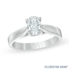 Thumbnail Image 0 of Celebration Ideal 1 CT. Oval Diamond Solitaire Engagement Ring in 14K White Gold (J/I1)