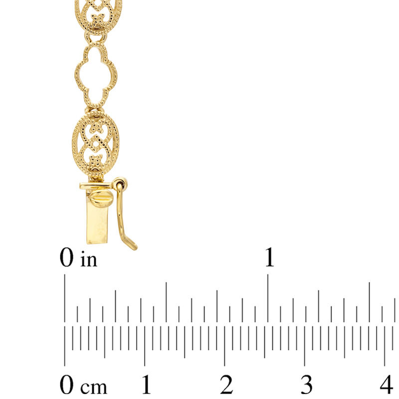 Main Image 2 of Oval Multi-Gemstone Necklace in Sterling Silver with 18K Gold Plate