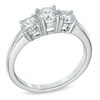 Thumbnail Image 2 of Celebration Ideal 1 CT. T.W. Certified Diamond Three Stone Engagement Ring in 14K White Gold (J/I1)