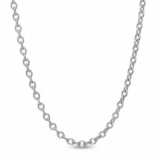 1.5mm Cable Chain Necklace in 14K White Gold - 18"