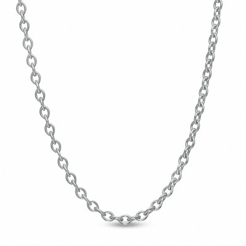 1.5mm Cable Chain Necklace in 14K White Gold - 20"