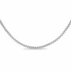 Thumbnail Image 1 of 1.0mm Box Chain Necklace in 14K White Gold - 20"
