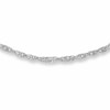 Thumbnail Image 0 of Ladies' 1.7mm Singapore Chain Necklace in 14K White Gold - 16"