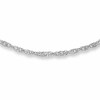 Thumbnail Image 0 of Ladies' 1.7mm Singapore Chain Necklace in 14K White Gold - 16"