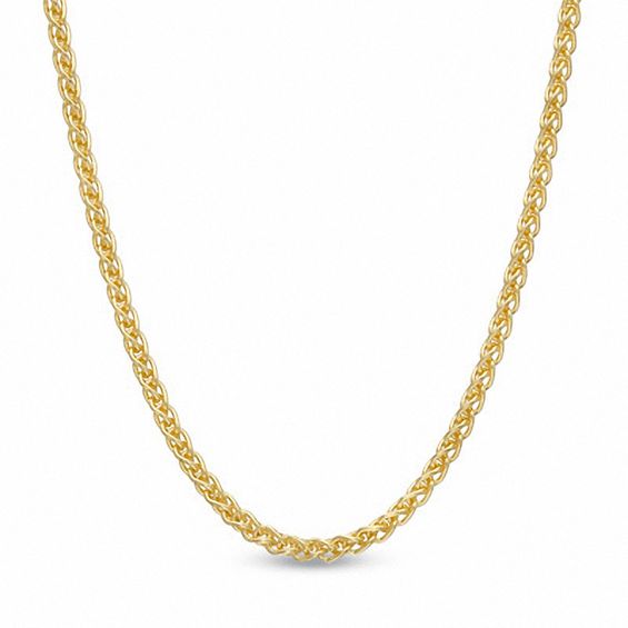 1.2mm Wheat Chain Necklace in 14K Gold - 18"