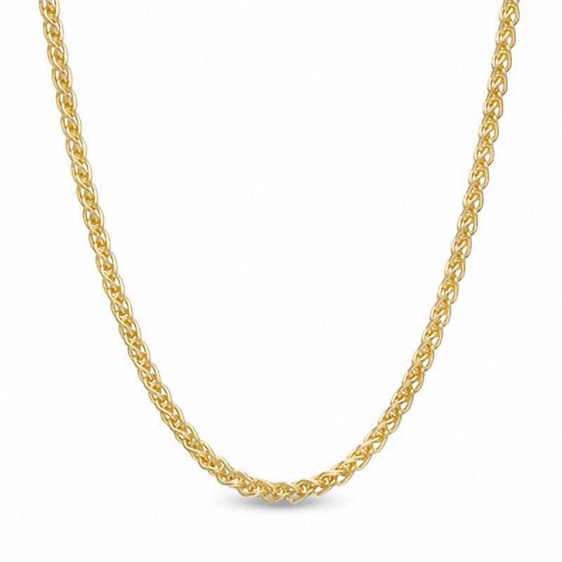 Main Image 1 of 1.2mm Wheat Chain Necklace in 14K Gold - 18"