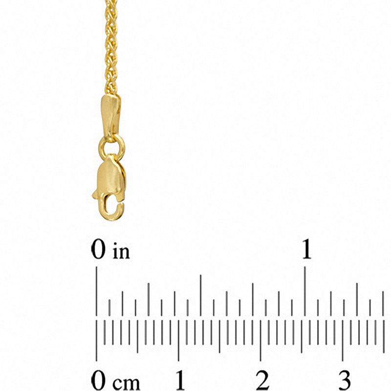 Main Image 2 of 1.2mm Wheat Chain Necklace in 14K Gold - 18"