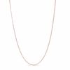Thumbnail Image 0 of 0.6mm Box Chain Necklace in 14K Rose Gold - 16"