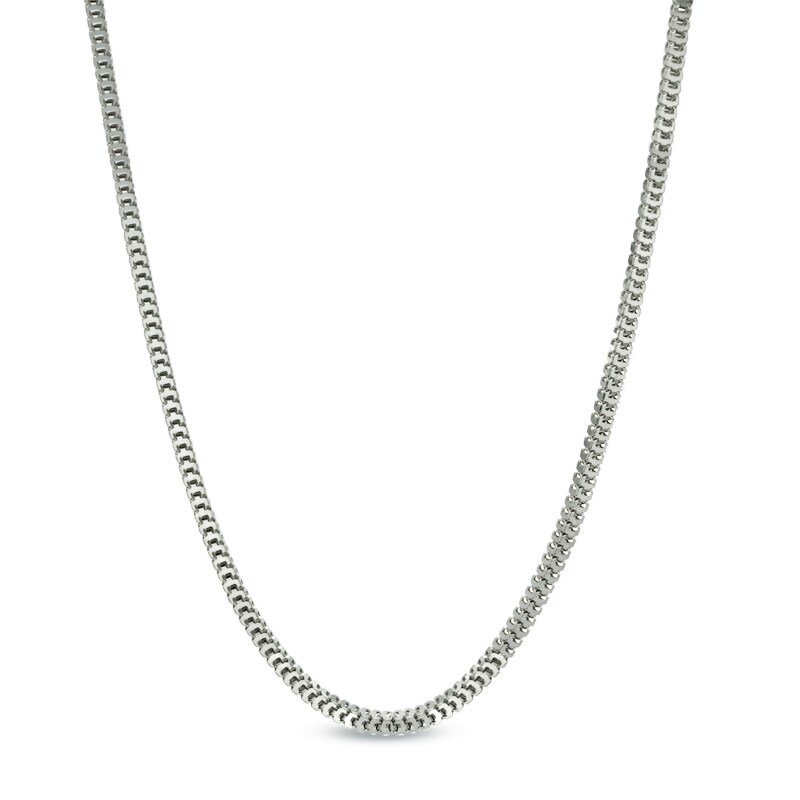 Ladies' 1.1mm Milano Chain Necklace in 14K White Gold - 16"