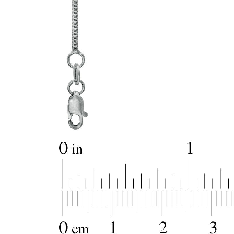 Main Image 2 of Ladies' 1.1mm Milano Chain Necklace in 14K White Gold - 16"
