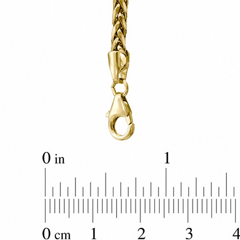 Main Image 2 of Men's 3.9mm Square Wheat Chain Necklace in 14K Gold - 26"