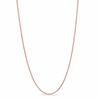 Thumbnail Image 1 of 1.1mm Wheat Chain Necklace in 14K Rose Gold - 18&quot;