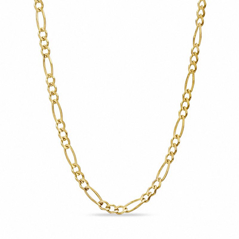 Main Image 1 of Men's 3.1mm Figaro Chain Necklace in 14K Gold - 20"