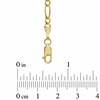 Thumbnail Image 3 of Men's 3.1mm Figaro Chain Necklace in 14K Gold - 20"