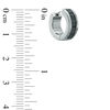 Thumbnail Image 2 of Square-Cut Black Sapphire Huggie Hoop Earrings in Black Ruthenium Plated Sterling Silver
