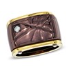 Thumbnail Image 1 of 1/10 CT. T.W. Diamond Ring in Brown IP Stainless Steel - Size 10