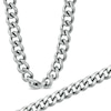 Thumbnail Image 0 of Men's 8.0mm Flat Curb Necklace and Bracelet Set in Stainless Steel - 24"