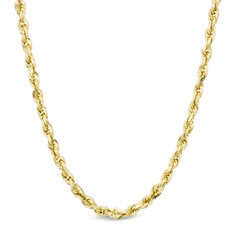 Main Image 1 of 2.5mm Rope Chain Necklace in Solid 14K Gold - 20"